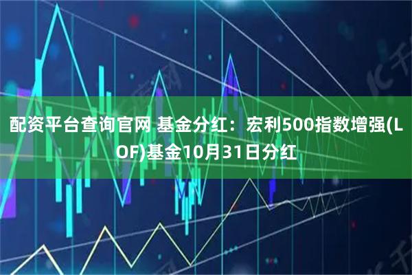 配资平台查询官网 基金分红：宏利500指数增强(LOF)基金10月31日分红